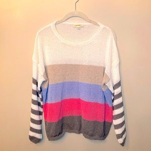 Pink Lily lightweight striped sweater S/M
